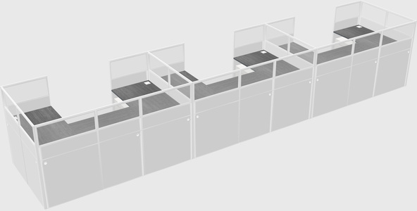 Cabine en u