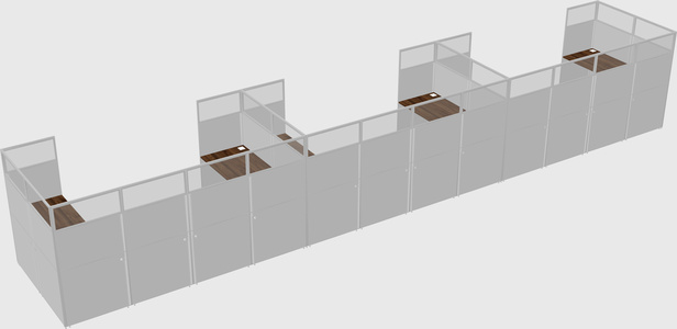 Cabine en u