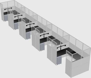 Cabine en u