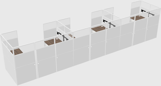 Cabine en u