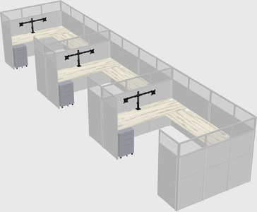 Cabine en u