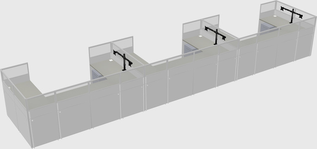 Cabine en u