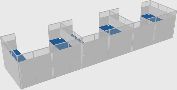 Cabine en u