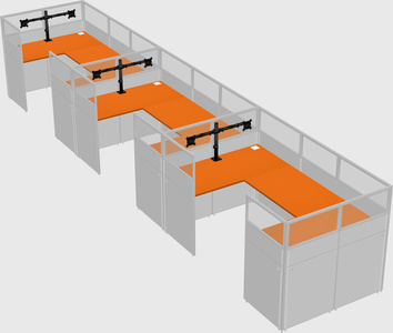 Cabine en u