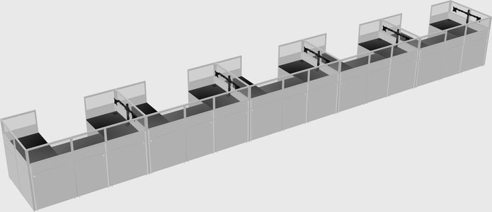 Cabine en u
