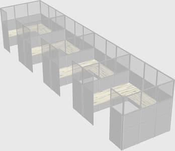 Cabine en u