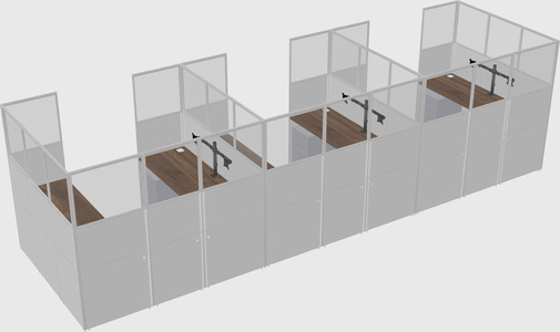 Cabine en u