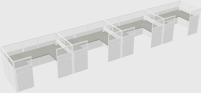 Cabine en u