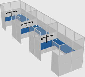 Cabine en u