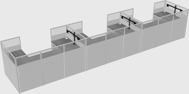 Cabine en u