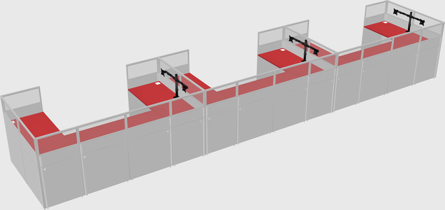 Cabine en u
