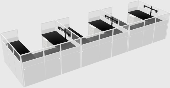 Cabine en u
