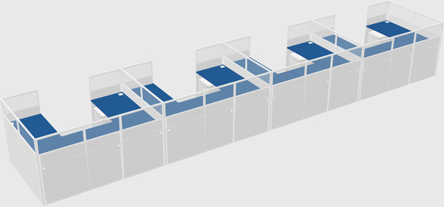 Cabine en u