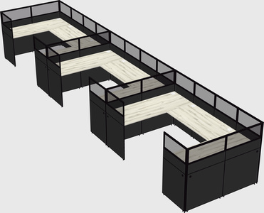 Cabine en u
