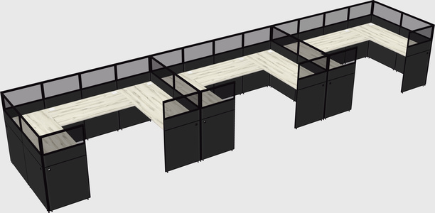 Cabine en u