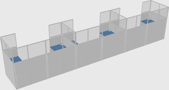 Cabine en u