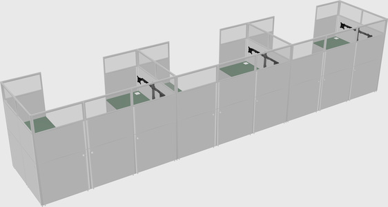 Cabine en u