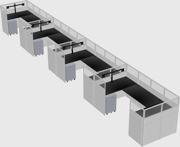 Cabine en u