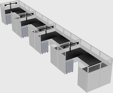 Cabine en u