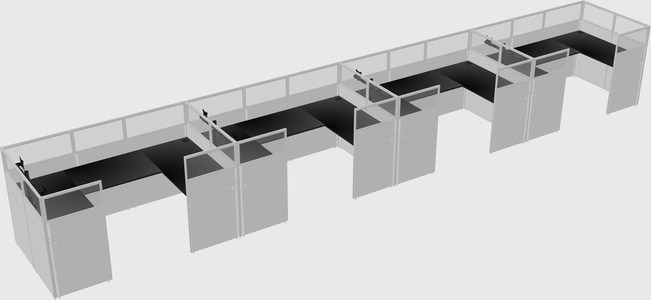 Cabine en u