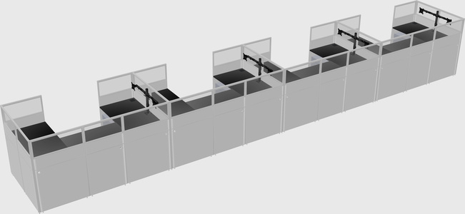 Cabine en u
