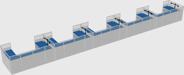 Cabine en u