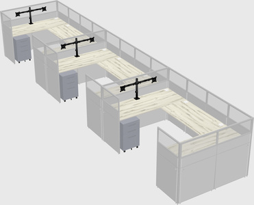 Cabine en u