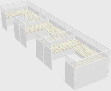 Cabine en u