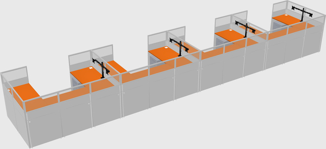 Cabine en u