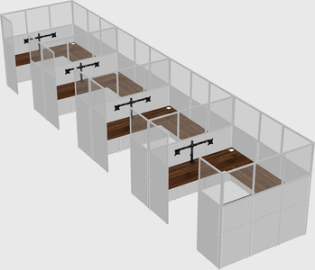 Cabine en u