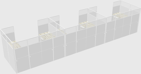 Cabine en u
