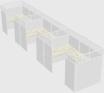 Cabine en u