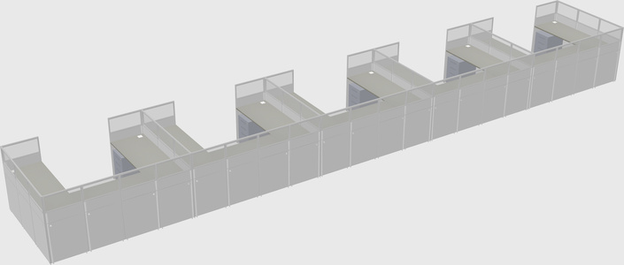 Cabine en u