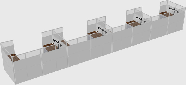 Cabine en u