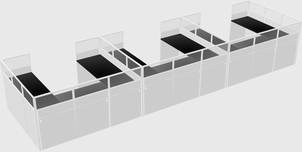 Cabine en u