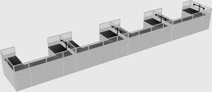 Cabine en u