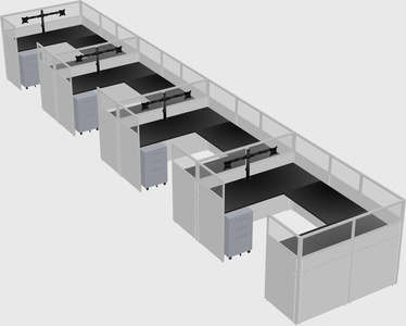 Cabine en u