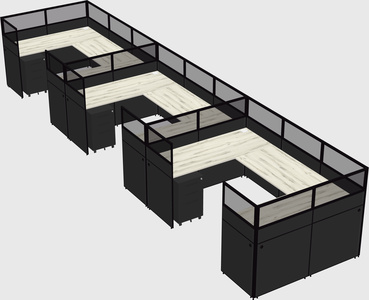 Cabine en u