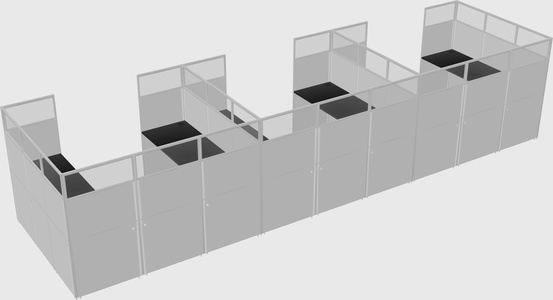 Cabine en u