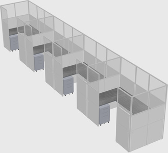 Cabine en u