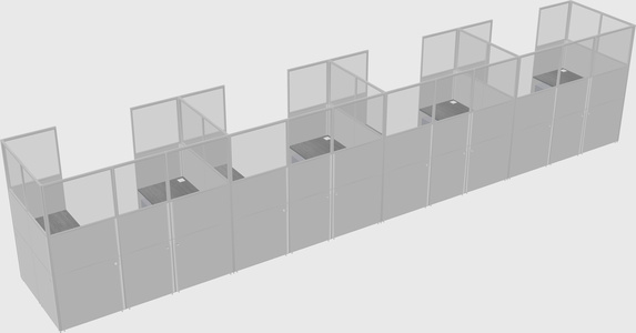Cabine en u