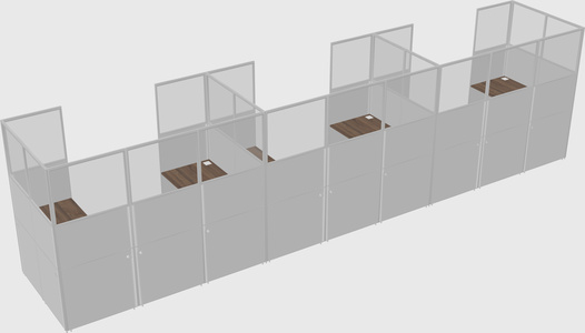 Cabine en u