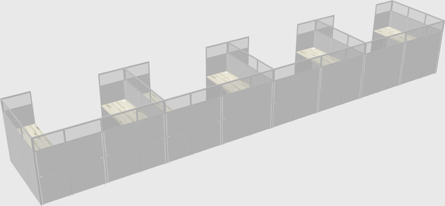 Cabine en u
