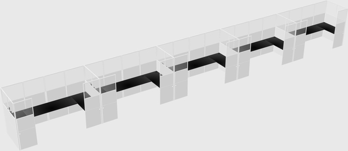 Cabine en u