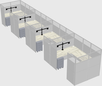 Cabine en u