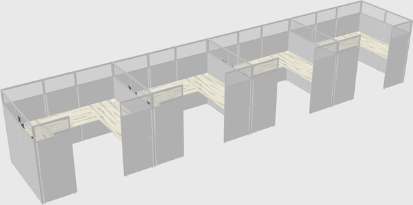 Cabine en u