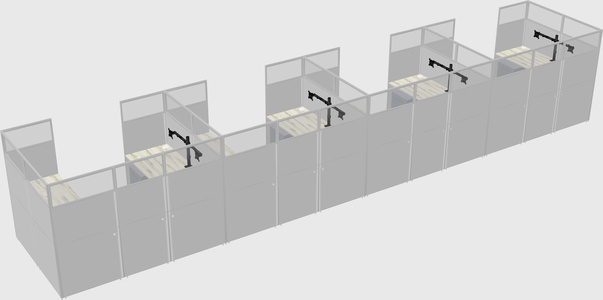 Cabine en u