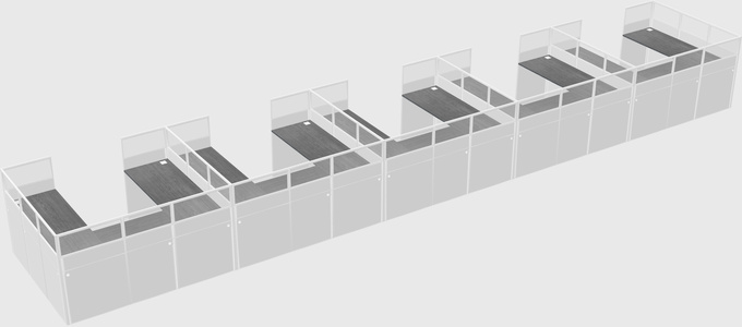 Cabine en u