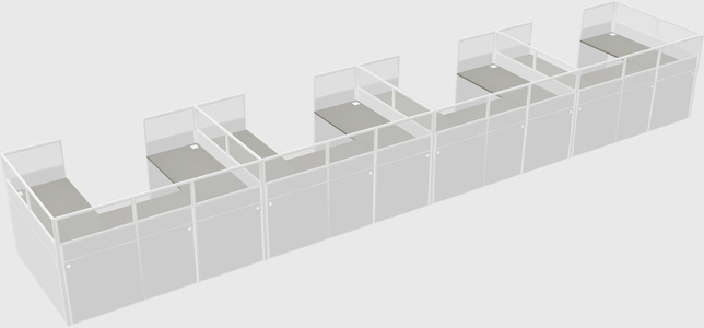 Cabine en u