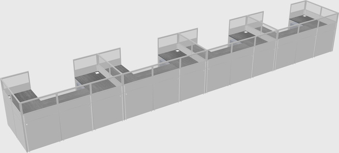 Cabine en u